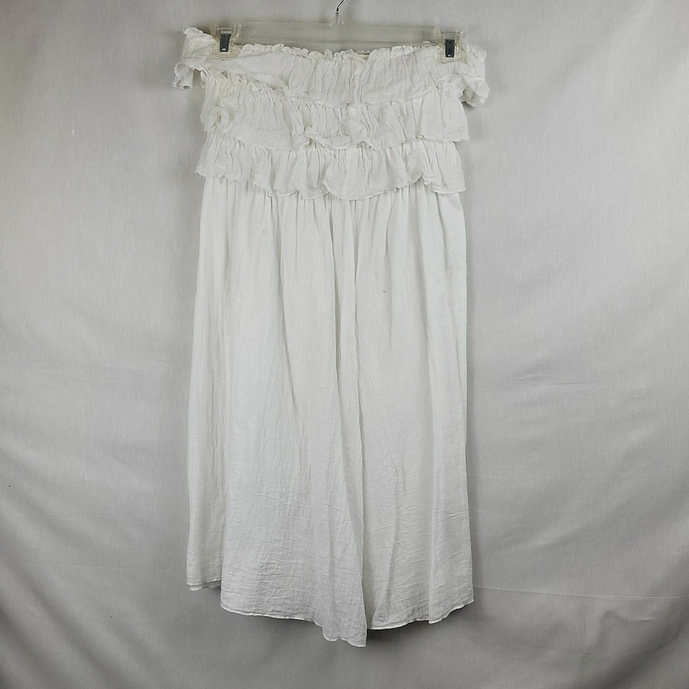 Mystic Sun Womens White Off The Shoulder Resort Wear Swim Cover Up Dress Size S